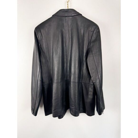 Valerie Stevens Women’s Leather Jacket Blazer Women’s Size XL Soft shell - Picture 3 of 4